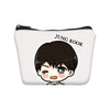 BTS 3pcs /Set  Handbags Canvas Bookbag Girls BTS Printing Shoulder Bags Makeup Case Change Purse Fashion