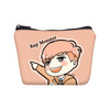 BTS 3pcs /Set  Handbags Canvas Bookbag Girls BTS Printing Shoulder Bags Makeup Case Change Purse Fashion