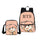 2 PCS/SET BTS School Bag Girls Canvas Backpack Cartoon Shoulder Bags Fashion 3D