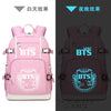 BTS Printing Women Backpack Hip Pop BTS School Bags Laptop Backpack