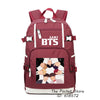 BTS Printing Women Backpack Hip Pop BTS School Bags Laptop Backpack