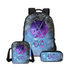 EXO 3 Pcs/Set School Bags EXO Printing Backpack Children Shoulder Bag Fashion