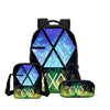 EXO 3 Pcs/Set School Bags EXO Printing Backpack Children Shoulder Bag Fashion