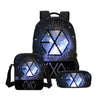 EXO 3 Pcs/Set School Bags EXO Printing Backpack Children Shoulder Bag Fashion
