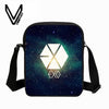 EXO Letter Fashion 3D Printed Messenger Bags Boys School Crossbody Bag Fashion