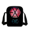 EXO Letter Fashion 3D Printed Messenger Bags Boys School Crossbody Bag Fashion