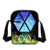 EXO Letter Fashion 3D Printed Messenger Bags Boys School Crossbody Bag Fashion