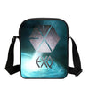 EXO Letter Fashion 3D Printed Messenger Bags Boys School Crossbody Bag Fashion