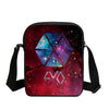 EXO Letter Fashion 3D Printed Messenger Bags Boys School Crossbody Bag Fashion