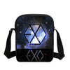 EXO Letter Fashion 3D Printed Messenger Bags Boys School Crossbody Bag Fashion