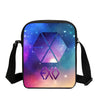 EXO Letter Fashion 3D Printed Messenger Bags Boys School Crossbody Bag Fashion