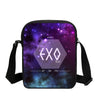 EXO Letter Fashion 3D Printed Messenger Bags Boys School Crossbody Bag Fashion