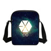 EXO Letter Fashion 3D Printed Messenger Bags Boys School Crossbody Bag Fashion