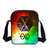 EXO Letter Fashion 3D Printed Messenger Bags Boys School Crossbody Bag Fashion