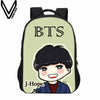 BTS Printing Backpack  Shoulder Bags Children School Bookbag