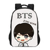 BTS Printing Backpack  Shoulder Bags Children School Bookbag