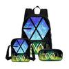 3 Pcs/Set BTS Canvas School Bag EXO Letter Printed Backpack
