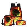 3 Pcs/Set BTS Canvas School Bag EXO Letter Printed Backpack
