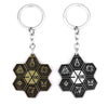 EXO Symbol Keychain Wholesale Antique Bronze Geometric Pendant Key Chain