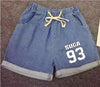 BTS  elastic  shorts crimping