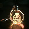 KPOP SHINEE WORLD  Keychain Model Toy Ring Diamond Design LED Crystal Light