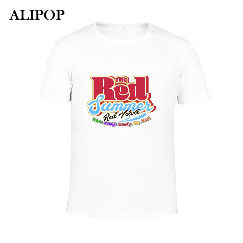 RED VELVET  2018  Red Summer Cotton Tshirt