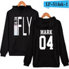 WEJNXIN Kpop Got7 Hoodies For Women Fashion Member Name Print Fleece Sweatshirt Women Pullover Hoodie Tracksuit Sudaderas