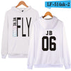 WEJNXIN Kpop Got7 Hoodies For Women Fashion Member Name Print Fleece Sweatshirt Women Pullover Hoodie Tracksuit Sudaderas