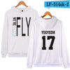 WEJNXIN Kpop Got7 Hoodies For Women Fashion Member Name Print Fleece Sweatshirt Women Pullover Hoodie Tracksuit Sudaderas