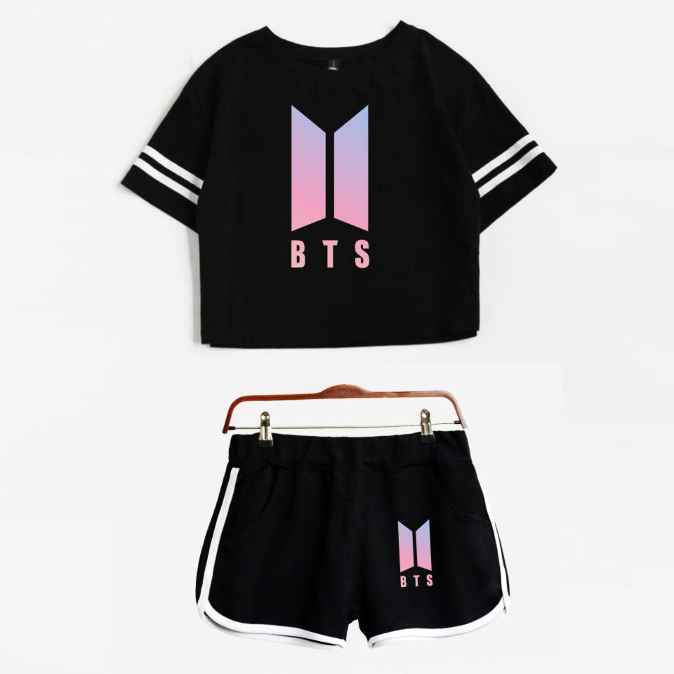 BTS  Summer Shorts And T-shirts