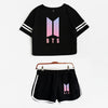 BTS  Summer Shorts And T-shirts