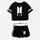BTS  Summer Shorts And T-shirts
