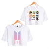 BTS Midriff Tops Short Sleeve T-shirt
