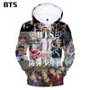 BTS 3D Print Hoodies