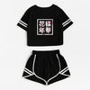 BTS Set 2 Pieces shorts Crop Tops + Shorts Pants Outfit