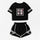 BTS Set 2 Pieces shorts Crop Tops + Shorts Pants Outfit