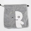 BTS bt21 Cartoon Q back Plush Drawstring Storage Bag