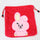 BTS bt21 Cartoon Q back Plush Drawstring Storage Bag