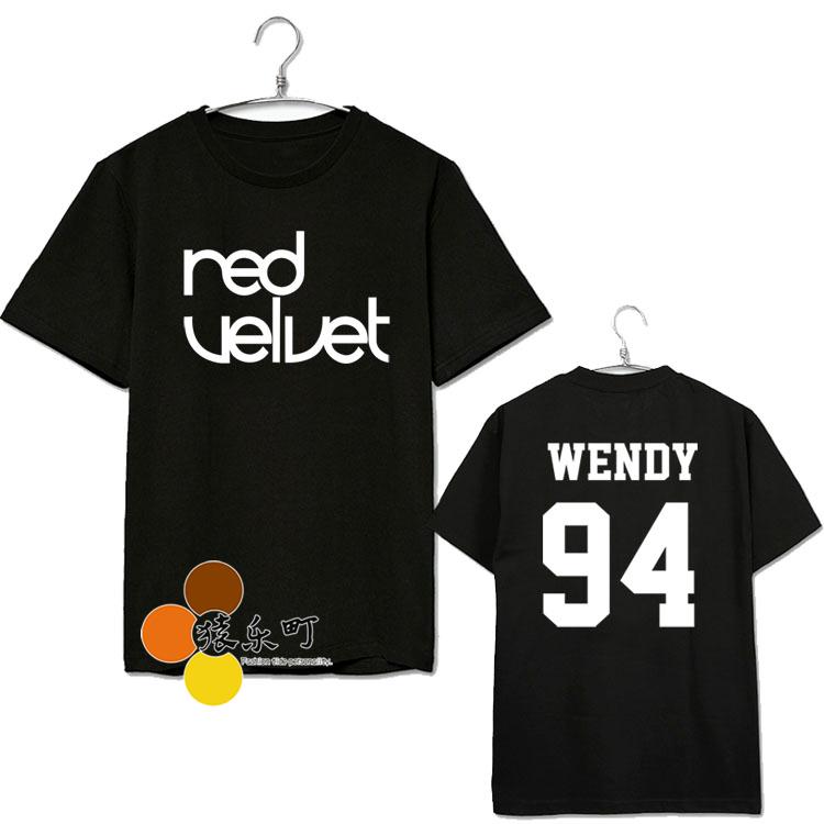RED VELVET Oneck Short Sleeve T-shirt Cotton
